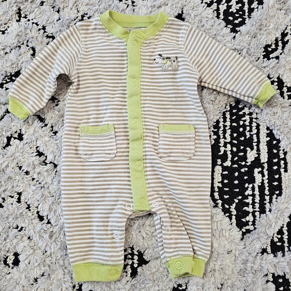 Carter's Baby Boy Striped Snap Closure Sleeper Newborn - Picture 1 of 3